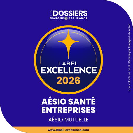 label Excellence 2026 AÉSIO Santé Entreprises