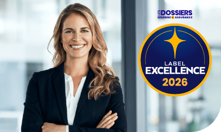 jeune femme avec blazer + label Excellence 2026