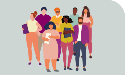 illustration d'un groupe de personnes