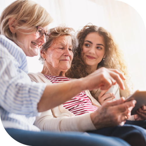 Un groupe fait de l'exercice physique