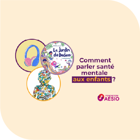 plusieurs visuels dans des ronds du podcast le jardin du dedans